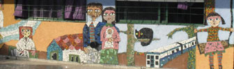 Weber inaugur&oacute; un mural art&iacute;stico en la Escuela N&ordm; 99 de Mor&oacute;n
