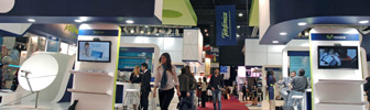 MODERNO Y NOVEDOSO STAND PARA GRUPO TELEF&Oacute;NICA EN EXPO COMM 2006