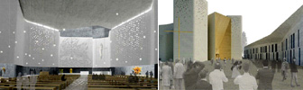 Proyecto ganador del concurso para la nueva iglesia subsidiaria de San Nicolo en Trebbia (Italia)