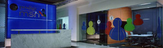 Transparencia y dinamismo: oficinas para Prodigy MSN por Space M&eacute;xico