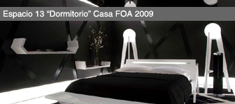 Espacio Nº 13: Dormitorio Black & White por Marcelo Joulia (Casa FOA 2009)