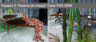 Espacio Nº 5: Galería de mesas por Mauro Bernardini y Cecilia Timossi (Casa FOA 2009)