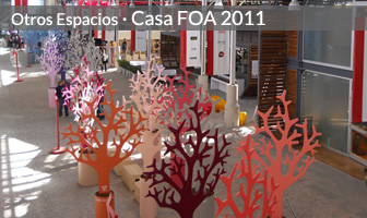 Espacios Nº 1 (Momentos Infinitos), Nº 15 (Paisajismo en altura), Nº 17 (Boulevard colorido), Nº 25 (Meeting Point), Concurso de lugares de asiento y Paseo de las vidrieras (Casa FOA 2011, Mercado de Diseño)