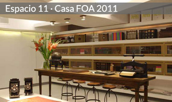 Tienda y Biblioteca por Stella Lluch, Alexia Baralia y Claudia Mascarenhas (Espacio Nº 11, Casa FOA 2011, Mercado de Diseño)