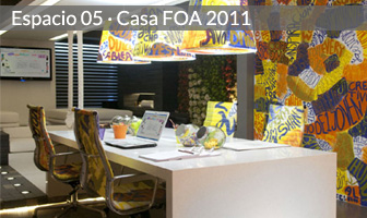 Oficina de un joven creativo por Inés Boente y Teresa Castagnino (Espacio Nº 5, Casa FOA 2011, Mercado de Diseño)