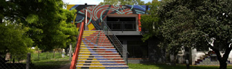 Weber inauguró un mural artístico en el Museo del Golf Roberto De Vicenzo