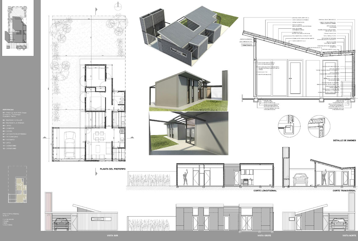  | Proyecto: Prototipo de Vivienda de Interés Social  (Neuquén y Varvarco, Argentina) - Arqs. M. Soledad Bua Albarrán y Melisa  Rodulfo | Web de arquitectura y diseño