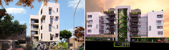 Proyecto Edificio sustentable en Junín (1º Premio en concurso, categoría edificio multifamiliar) - Caceres/Ellero/Ormeño/Pistone arquitectos