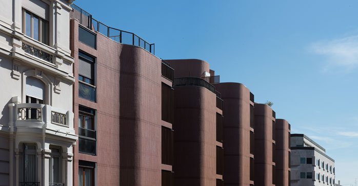 Las Viviendas Girasol del arquitecto José Antonio Coderch, rehabilitadas con el nuevo aplacado Flexbrick