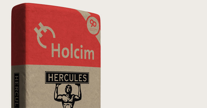 Holcim celebra su 90º Aniversario con un packaging de edición limitada del legendario cemento "Hércules"