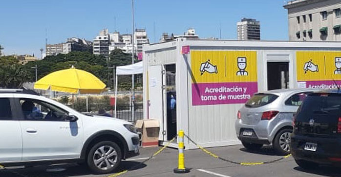 Ecosan SA estuvo a cargo de los centros de testeo vehicular masivo durante las vacaciones de verano para Covid-19