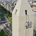 Alba trabaja junto a CEPRARA en la renovación del Obelisco con motivo de su 85 aniversario