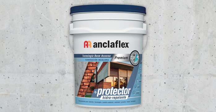 Anclaflex presenta Protector Hidro-Repelente, un impermeabilizante transparente para superficies porosas
